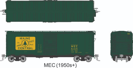 Rapido Trains HO – Wagon couvert 1937 AAR 40 pi – Maine Central