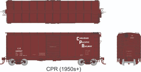 Rapido Trains HO – Wagon couvert 1937 AAR 40 pi – Canadian Pacific Railway
