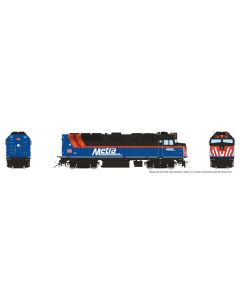 Rapido HO F40PH-3 Metra nouvelle livrée bleue