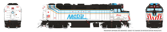 Rapido HO F40PH-3 Metra City of Chicago