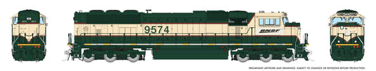 Rapido Trains HO SD70MAC (DC/DCC/Sound): BNSF - Executive w/ 