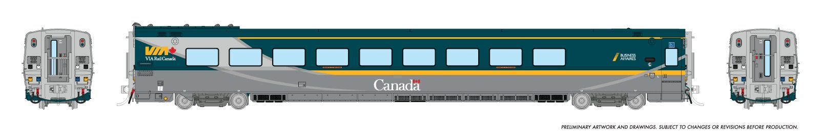 Rapido HO LRC Coach VIA Renaissance | Modèle B.T.