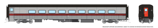 Rapido Trains HO – Voiture-coach Tempo Quebec Iron & Titanium, sans numéro