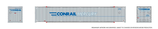 Rapido Trains HO – Conteneur high-cube 53 pi (lot de 2) : Conrail – Mercury