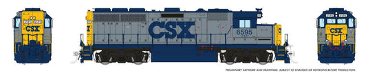 Rapido Trains HO EMD GP40 (DC/DCC/Sound): CSX - YN1