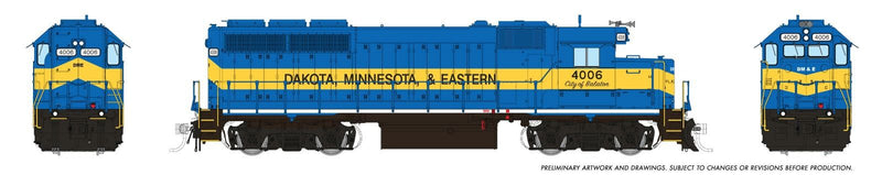 Chargez l'image dans la visionneuse de la galerie, Rapido Trains HO EMD GP40 (DC/DCC/Sound): Dakota, Minnesota &amp; Eastern
