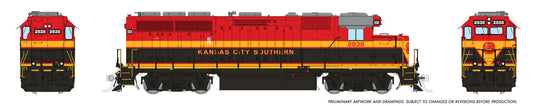 Rapido Trains HO EMD GP40 (DC/DCC/Sound): Kansas City Southern