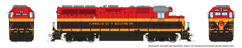 Chargez l'image dans la visionneuse de la galerie, Rapido Trains HO EMD GP40 (DC/DCC/Sound): Kansas City Southern
