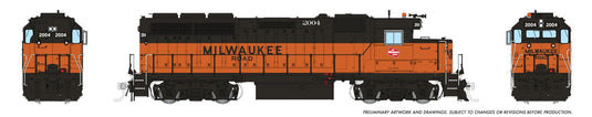 Rapido Trains HO EMD GP40 (DC/DCC/Sound): Milwaukee Road