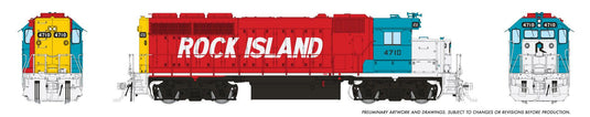 Rapido Trains HO EMD GP40 (DC/DCC/Sound): Rock Island