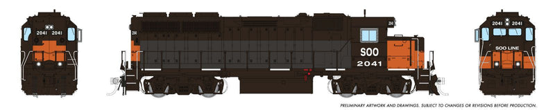 Chargez l'image dans la visionneuse de la galerie, Rapido Trains HO EMD GP40 (DC/DCC/Sound): SOO Line
