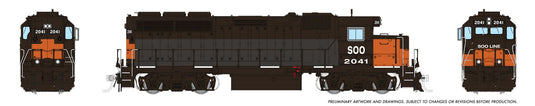 Rapido Trains HO EMD GP40 (DC/DCC/Sound): SOO Line