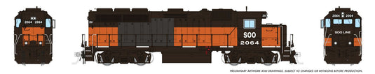 Rapido Trains HO EMD GP40 (DC/DCC/Sound): SOO Line