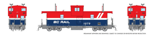 Rapido Trains HO Fourgon de queue PGE/BC Rail Squamish - BC Rail - Logo Bâton de hockey