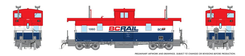 Load image into Gallery viewer, Rapido Trains HO PGE/BC Rail Squamish Caboose - BC Rail - Late Scheme
