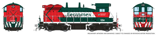Rapido HO EMD SW10 Ferromex (vert et rouge)