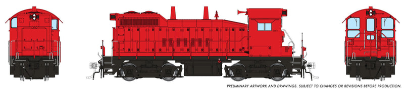 Chargez l'image dans la visionneuse de la galerie, Rapido HO EMD SW10 Industrielle sans lettrage – Rouge (1106527)
