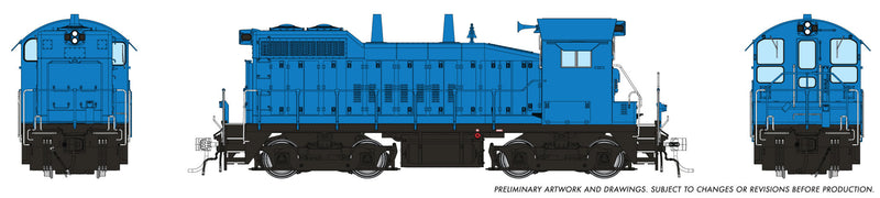 Chargez l'image dans la visionneuse de la galerie, Rapido HO EMD SW10 Industrielle sans lettrage – Bleu (1106529)
