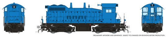 Rapido HO EMD SW10 Industrielle sans lettrage – Bleu (1106529)