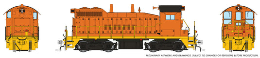 Rapido HO EMD SW10 Industrielle sans lettrage – Orange (1106530)