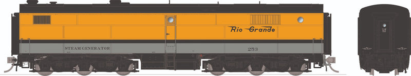 Load image into Gallery viewer, Rapido Trains HO – Voiture chauffeuse à vapeur PB Rio Grande petit logo nº 253, bogies Alco
