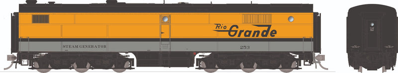 Load image into Gallery viewer, Rapido Trains HO – Voiture chauffeuse à vapeur PB Rio Grande grand logo nº 252, bogies Alco
