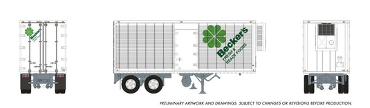 Rapido Trains HO – Remorque Can-Car 26 pi : Becker's Foods