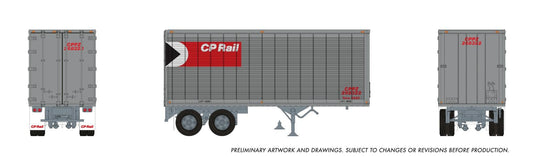 Rapido Trains HO – Remorque Can-Car 26 pi : CP Rail