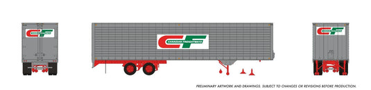 Rapido Trains HO – Remorque Fruehauf à parois ondulées 40 pi : Canadian Freightways