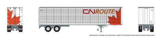 Rapido Trains HO – Remorque fourgon Trailmobile 45 pi : CN Route