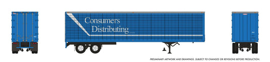 Rapido Trains HO – Remorque fourgon Trailmobile 45 pi : Consumers Distributing