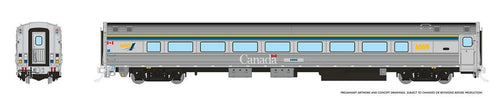 Rapido Trains HO VIA HEP2 Coach: VIA Rail - HEP2 Club Scheme
