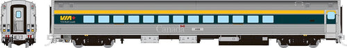Rapido Trains HO Budd Small Window Coach: VIA Rail - Current Scheme (Grey)