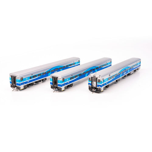 Rapido Trains P-S Comet Commuter car AMT (Late) - Set (1 cab car & 2 coaches)