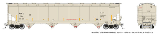Rapido Trains HO Trinity 6241cuft Covered Hopper: GISX (INEOS Olefins & Polymers)