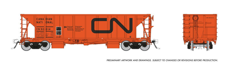 Chargez l'image dans la visionneuse de la galerie, Rapido Trains HO Wagon-trémie à ballast - Canadien National Gouvernement du Canada - Remise en état des embranchements ferroviaires
