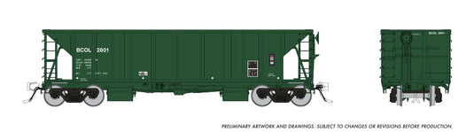 Rapido Trains HO Scale Ballast Hopper - BC Rail