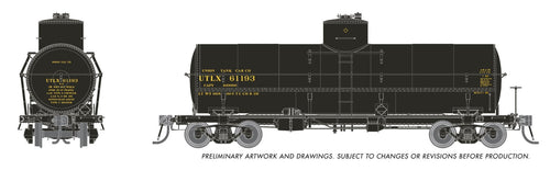 Rapido Trains HO Union X-3 10K Gal Tankcar - UTLX 1930 Scheme - UTLX (Era: 1930+)