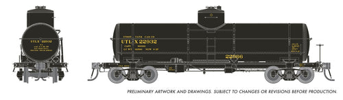 Rapido Trains HO Union X-3 8K Gal Tankcar - UTLX 1950 Scheme - UTLX (Era: 1950+)