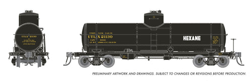 Rapido Trains HO Union X-3 8K Gal Tankcar - Hexane - UTLX (Era: Mid-1950+)