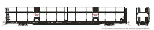 Rapido Trains HO NSC 89' Bi-Level Open Autorack - Canadian Pacific - Script
