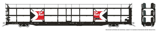 Rapido Trains HO NSC 89' Porte-automobiles à trois niveaux - CP Rail - Multimark