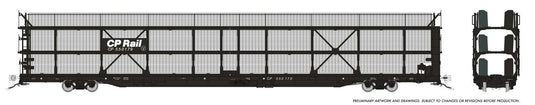 Rapido Trains HO NSC 89' Porte-automobiles à trois niveaux - CP Rail - Noir