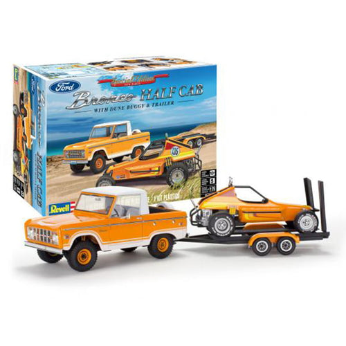 Revell 1/25 Ford Bronco Half Cab with Dune Buggy & Trailer