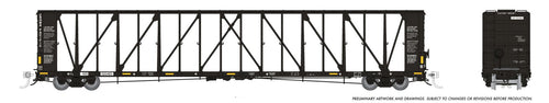 Rapido Trains HO NSC Centerbeam Flatcar: Norfolk Southern - Black
