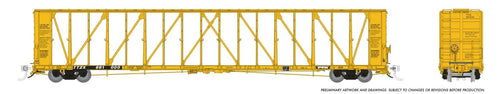 Rapido Trains HO NSC Centerbeam Flatcar: Trailer Train - TTX Early Ribbed Deck