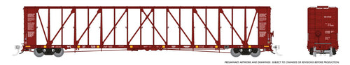 Rapido Trains HO NSC Centerbeam Flatcar: Wisconsin Central - Red