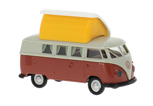 Brekina HO Volkswagen T1b Camper 1960 gris et rouge