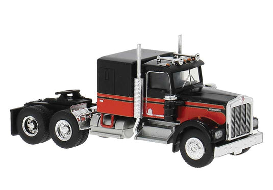 Brekina HO Tracteur Kenworth W900 noir et rouge