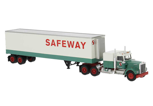 Brekina HO Kenworth W900 avec remorque réfrigérée Safeway